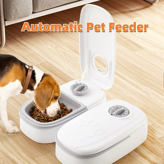 Smart Automatic Pet Feeder – Timed Food Dispenser with Stainless Steel Bowl for Cats & Dogs